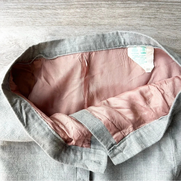 Vintage Pure Wool A Line Button Front Midi Skirt - Picture 8 of 14